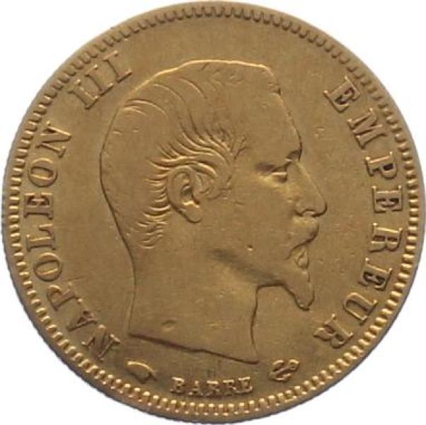 Frankreich 5 Francs 1856 A - Napoleon III.